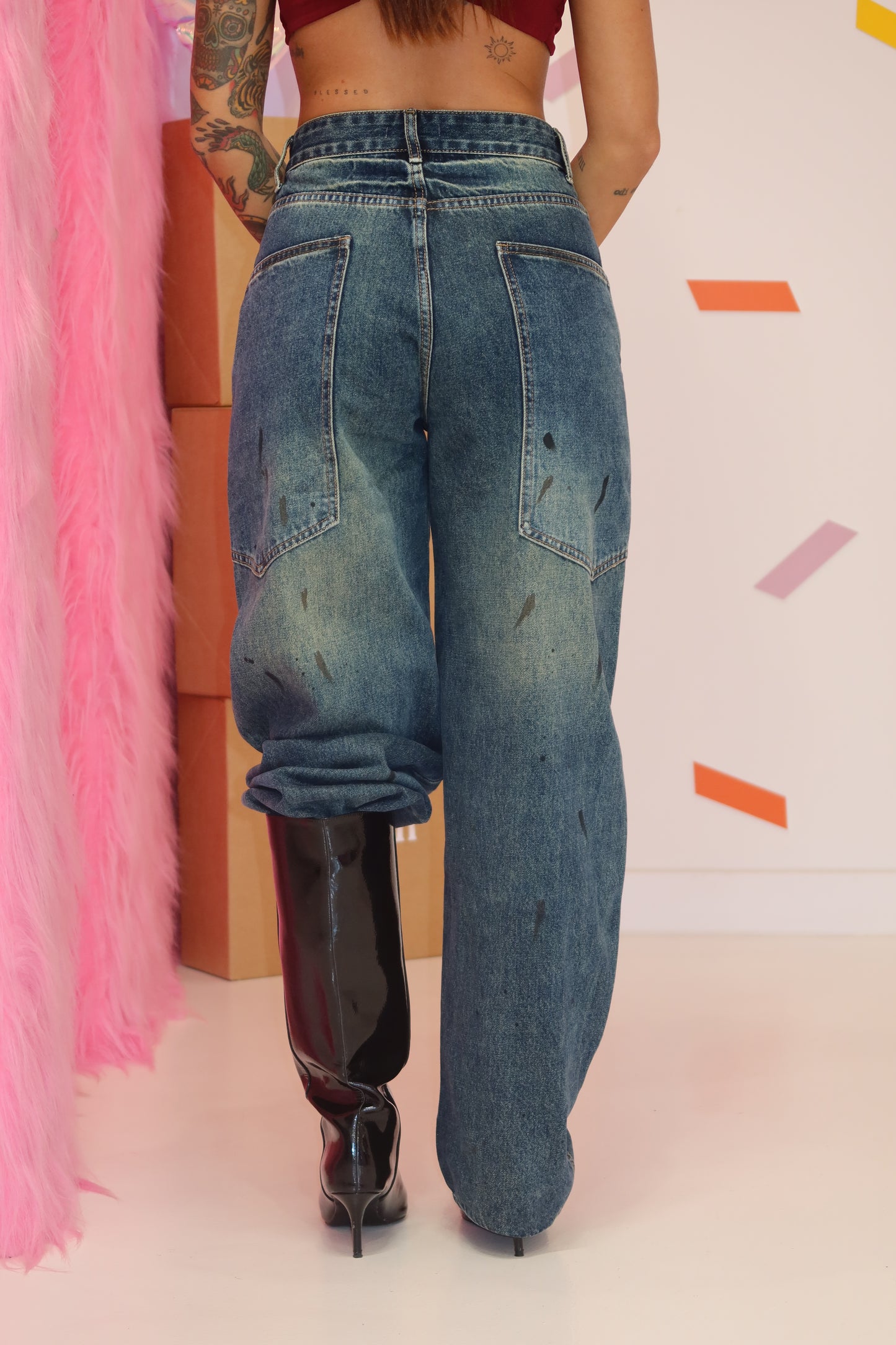 Jeans Vernice
