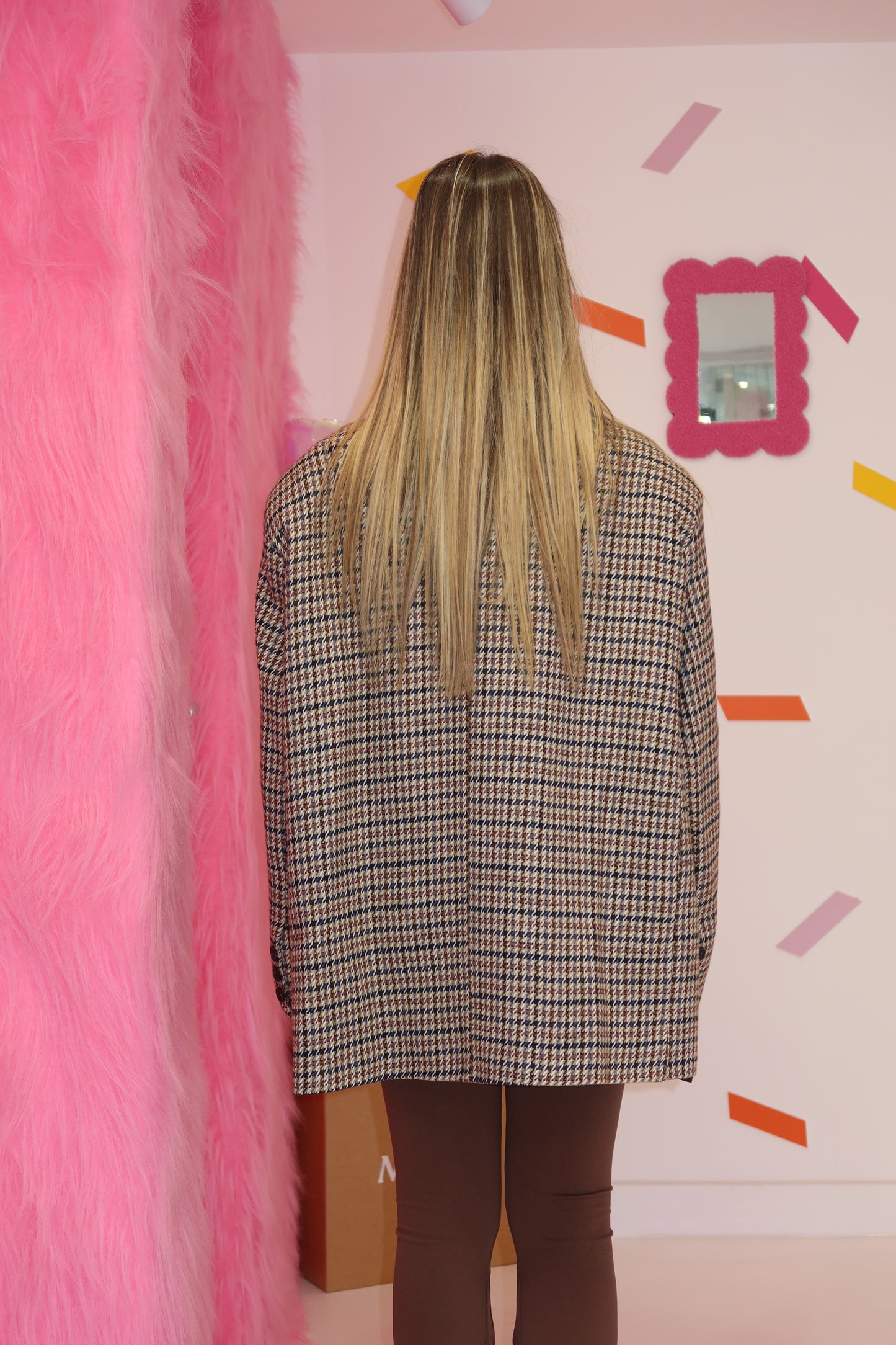 Blazer Over Pied De Poule