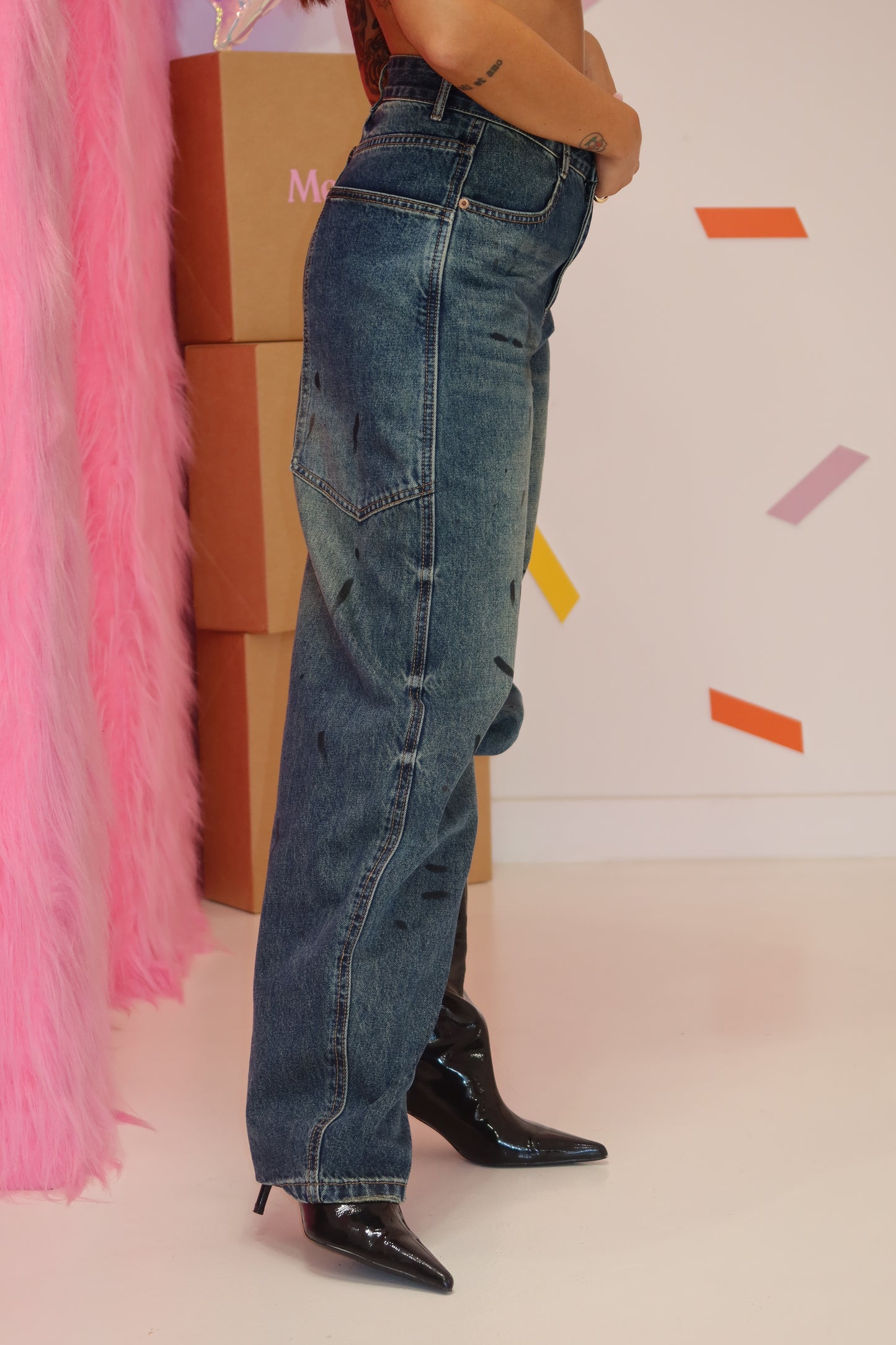 Jeans Vernice