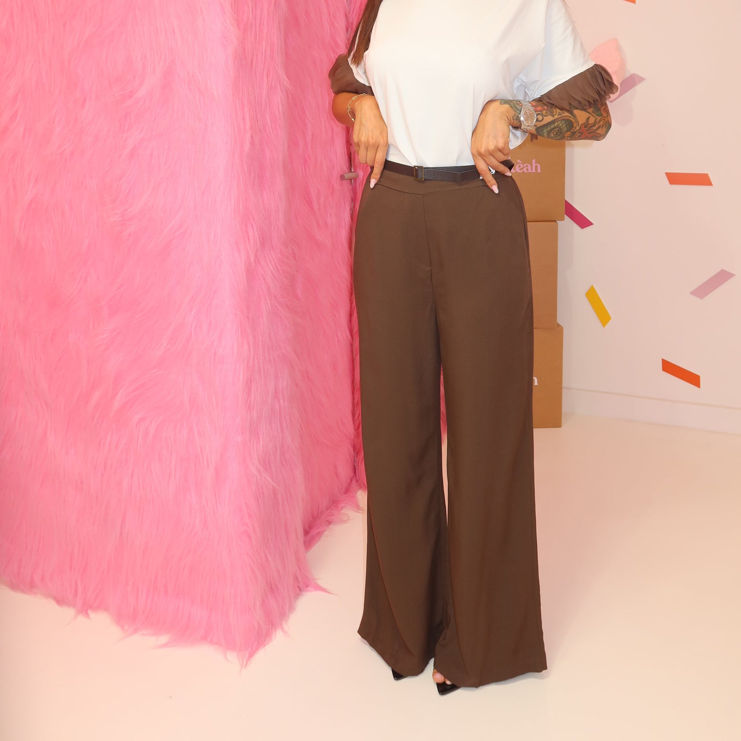 Pantalone Marrone Cintura