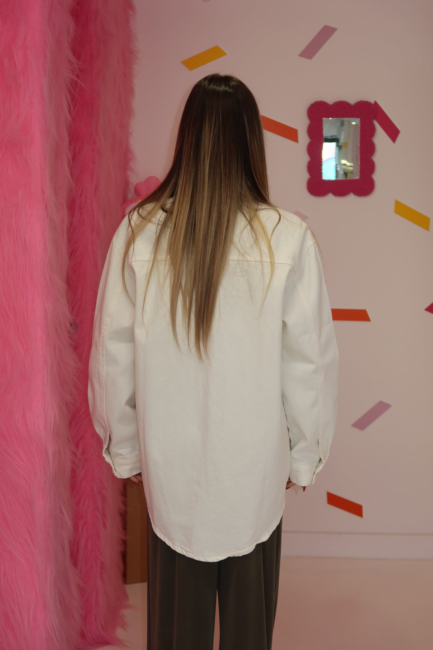 Giacca Denim White
