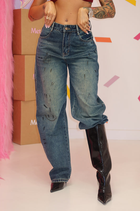 Jeans Vernice