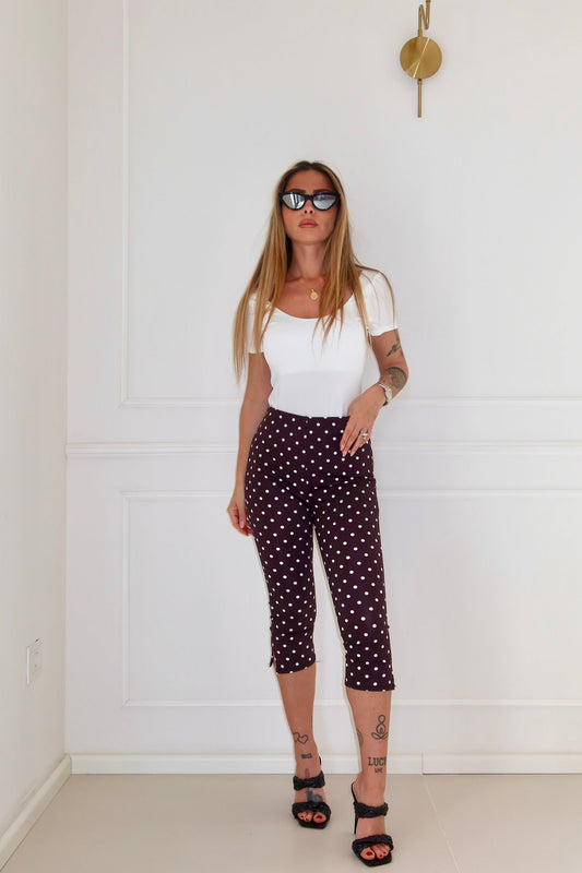 Pantalone Capri Pois