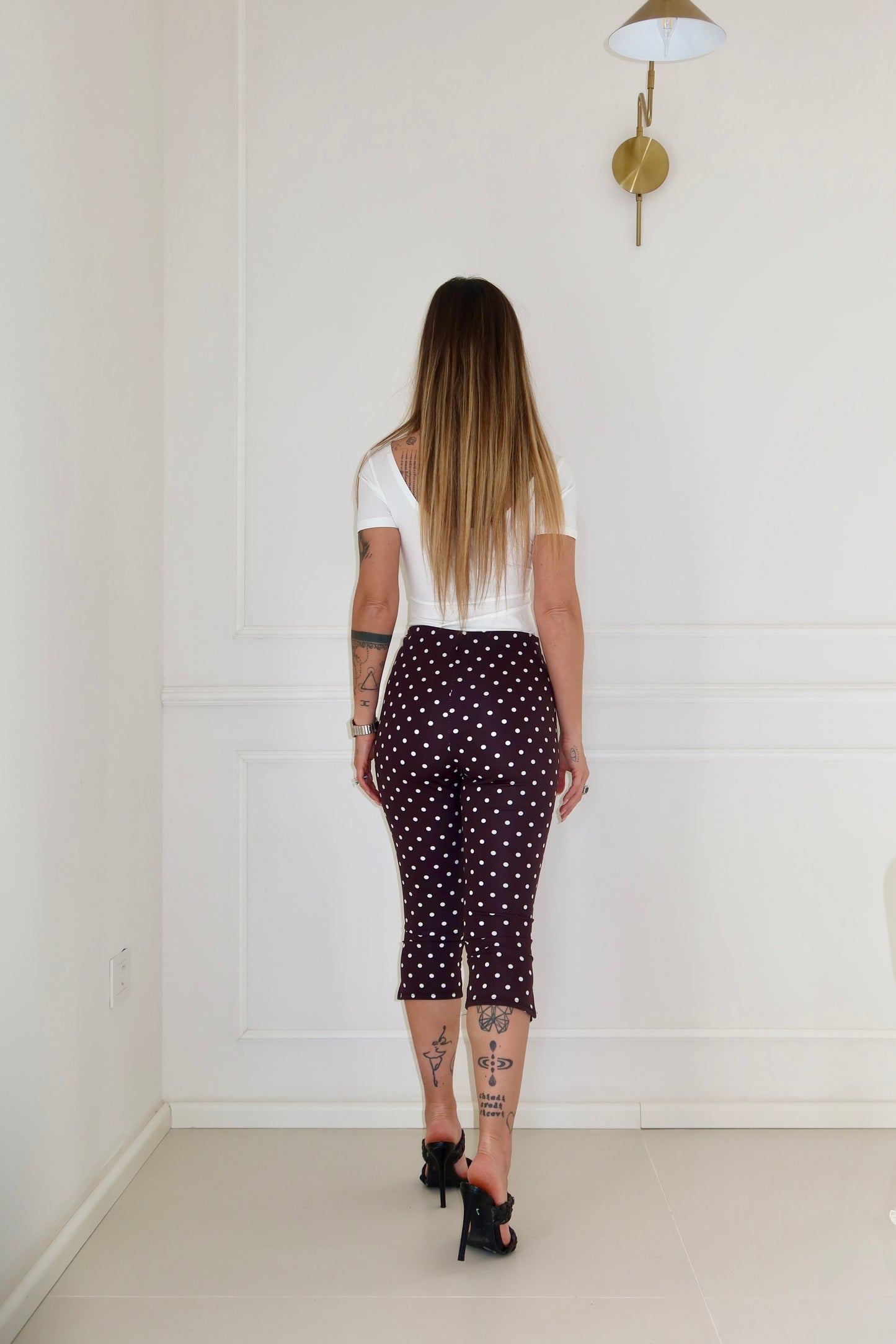 Pantalone Capri Pois