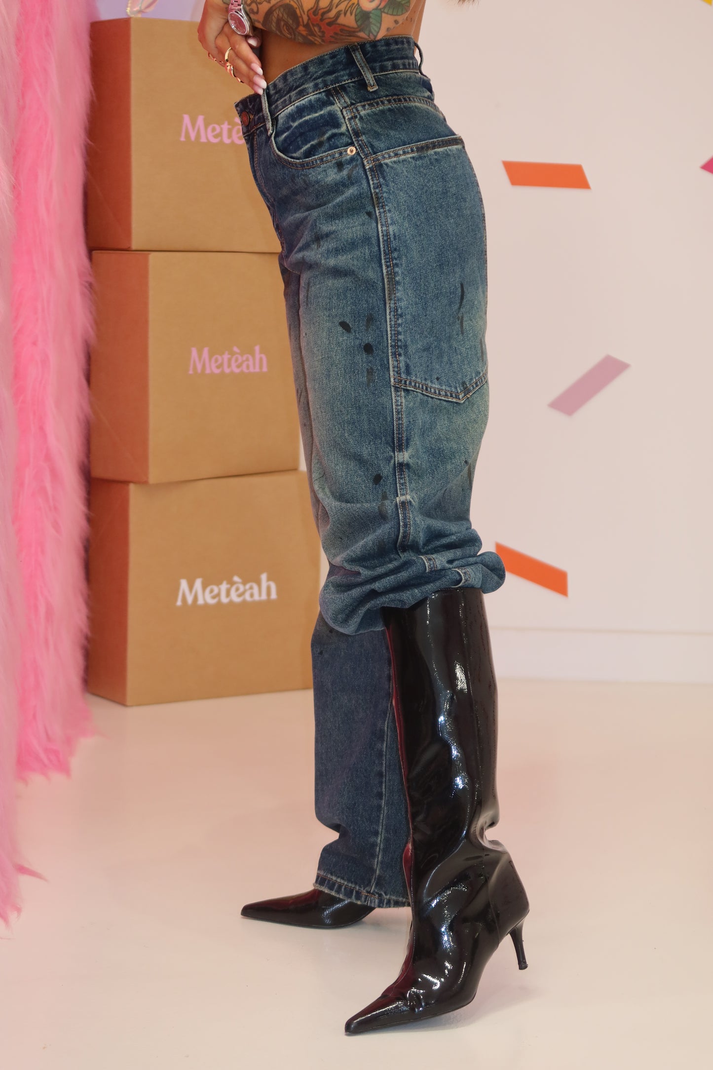 Jeans Vernice