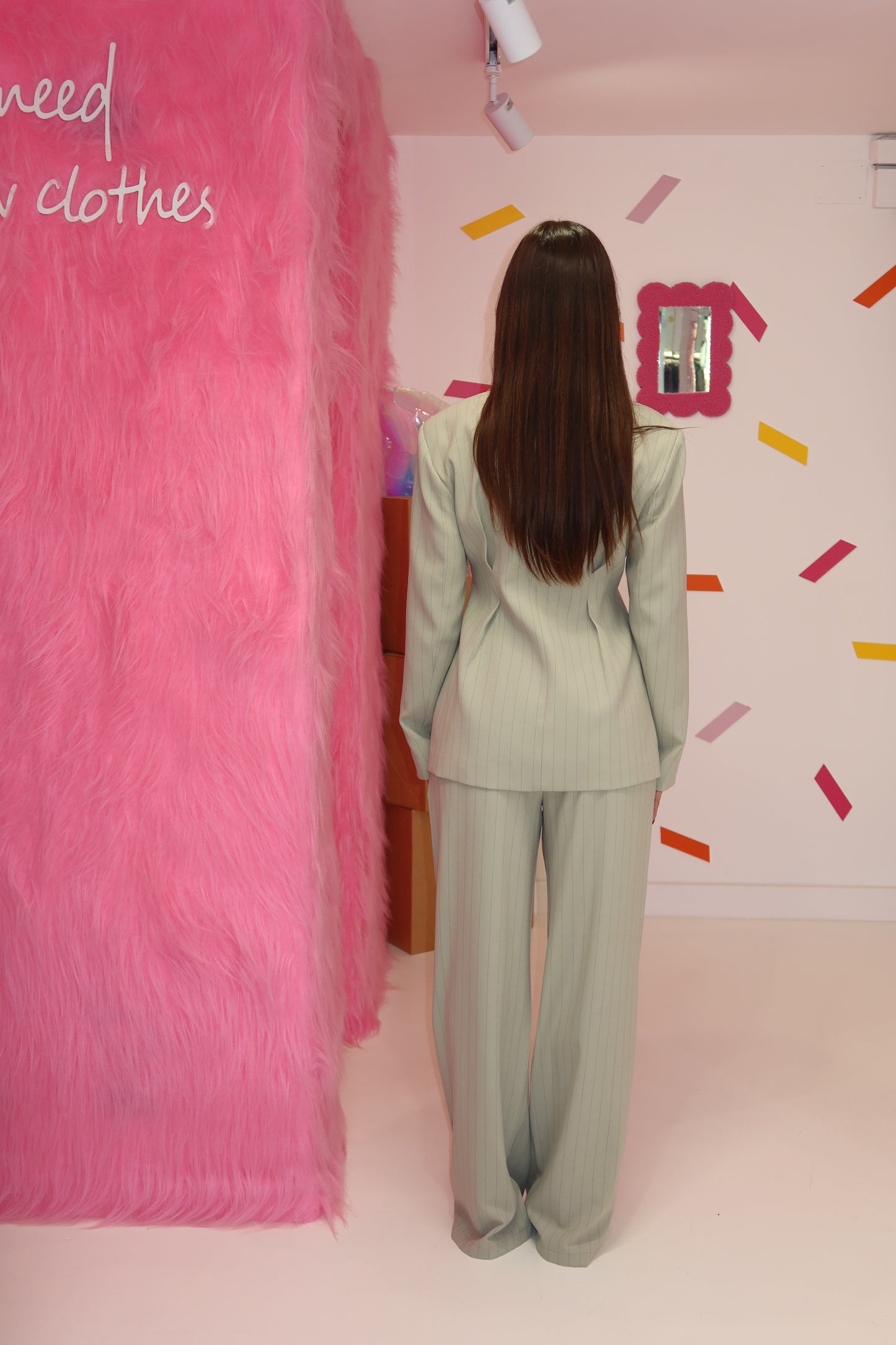 Tailleur Gessato Menta