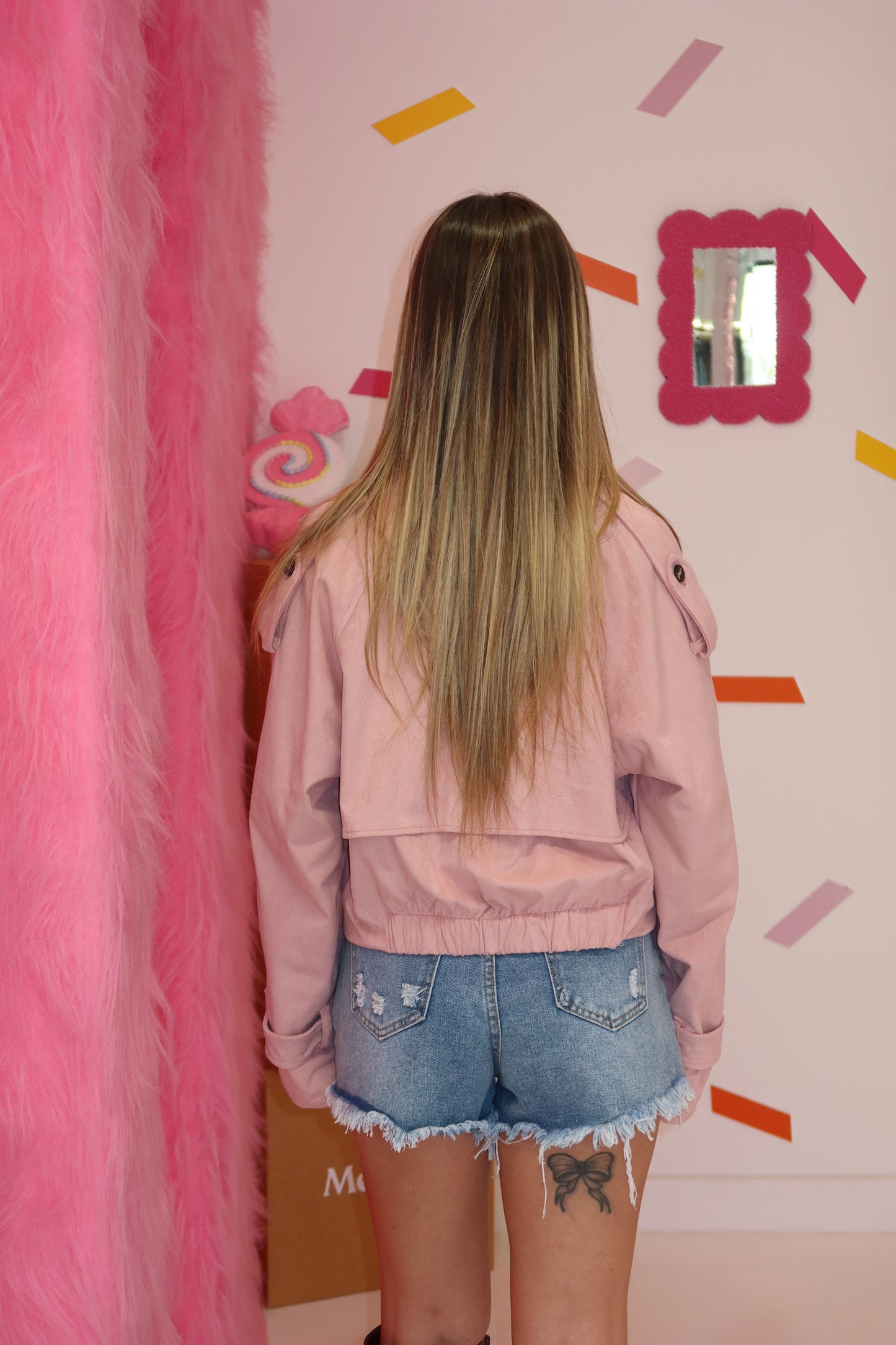 Trench Rosa Suede