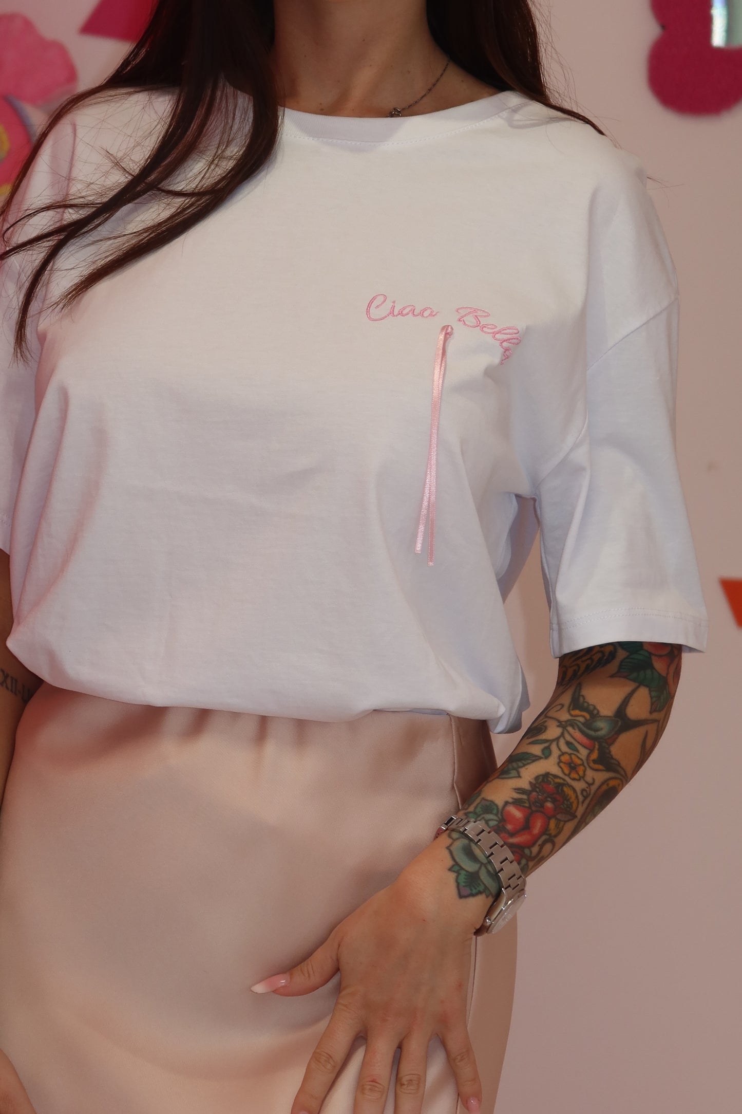 T-shirt Lumina Ciao Bella