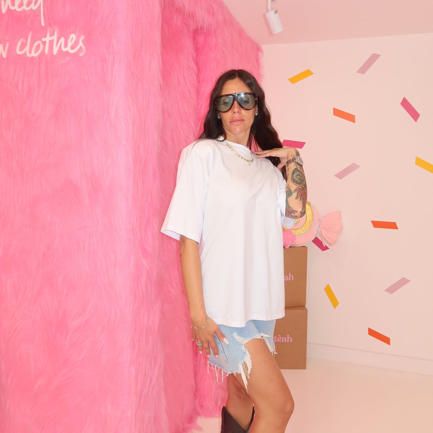 T-shirt Spalline White