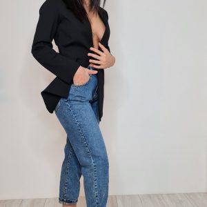 Jeans mom vita alta